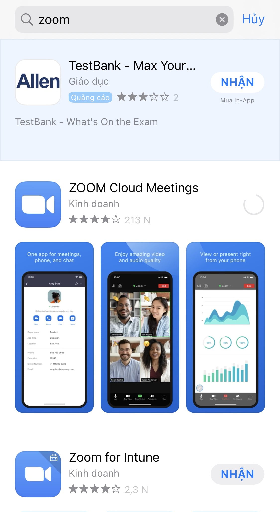 Tải ứng dụng Zoom Meeting